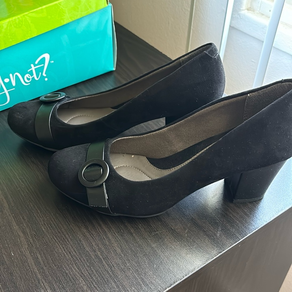 Ballerina Shoe with Small Block Heel